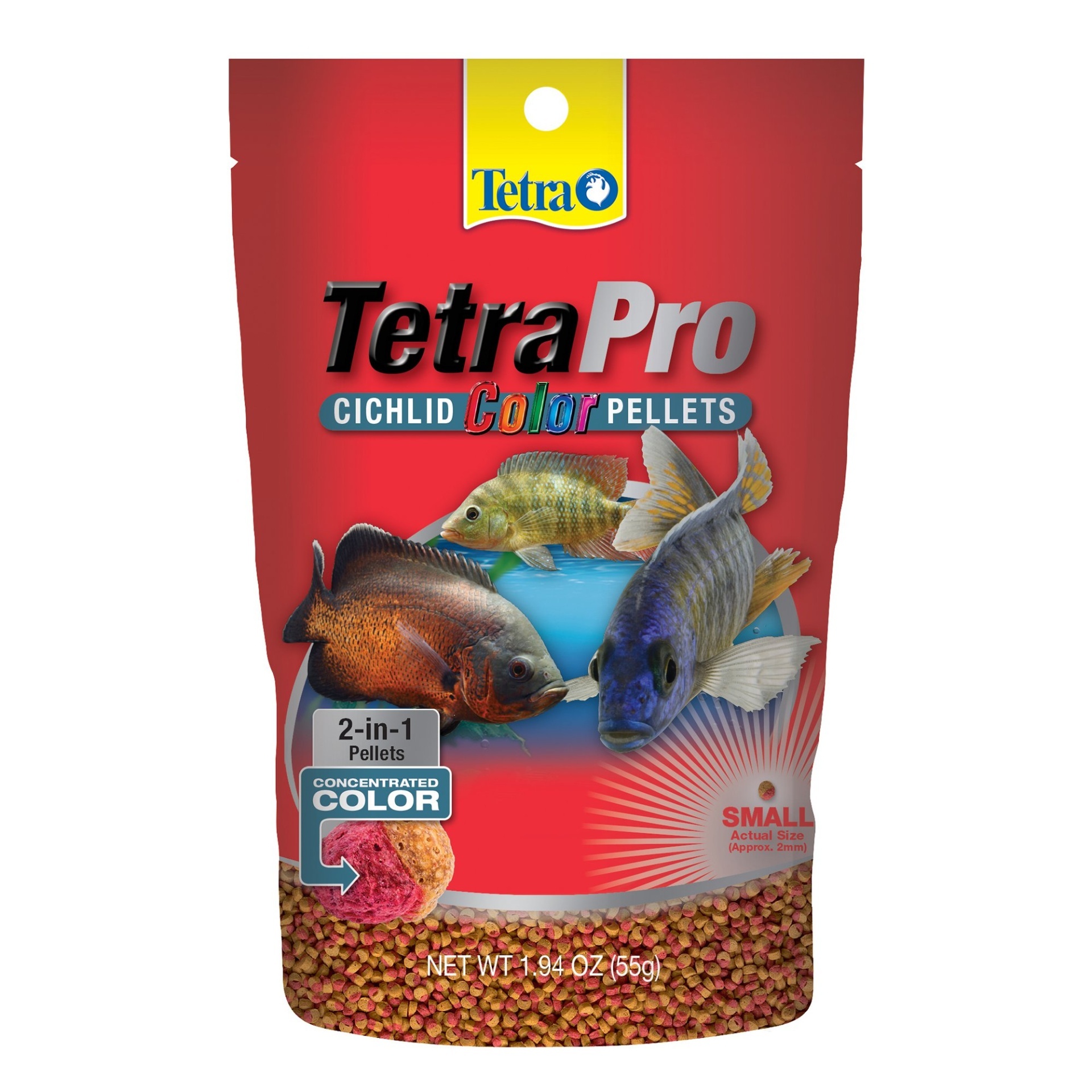 slide 1 of 1, TetraColor Cichlid Food Pellets, 1.94 oz