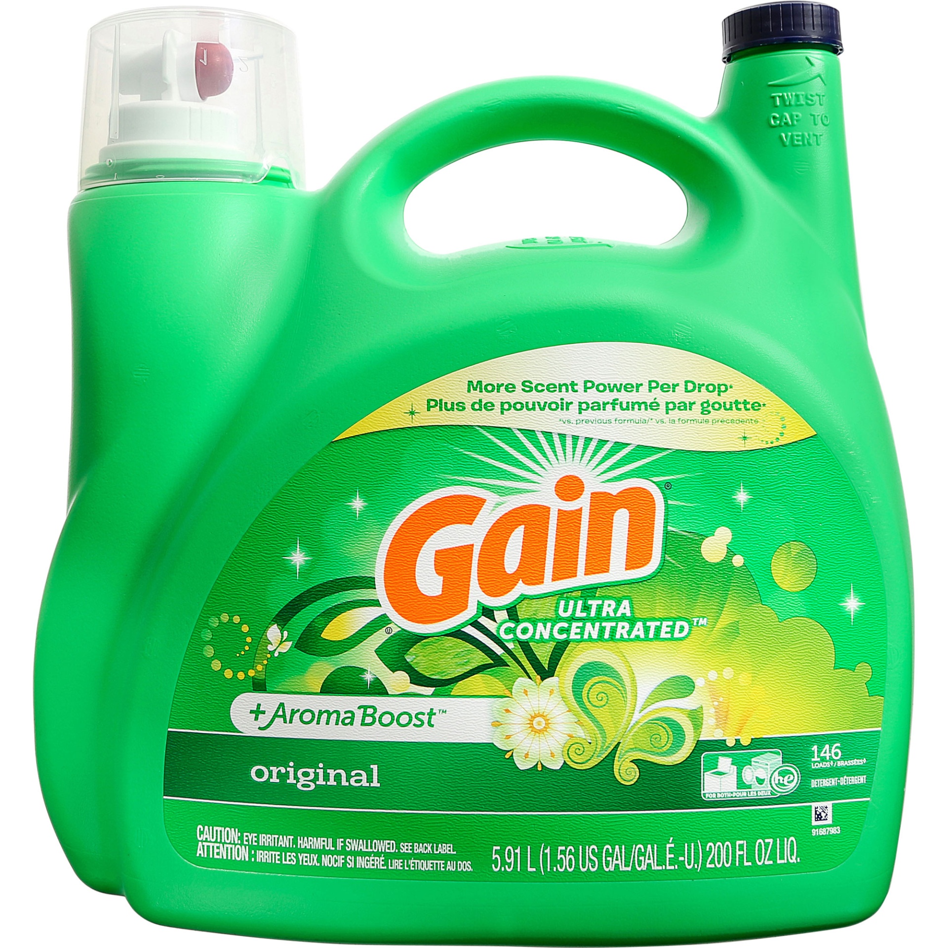 slide 1 of 1, Gain Liquid HE Laundry Detergent, 