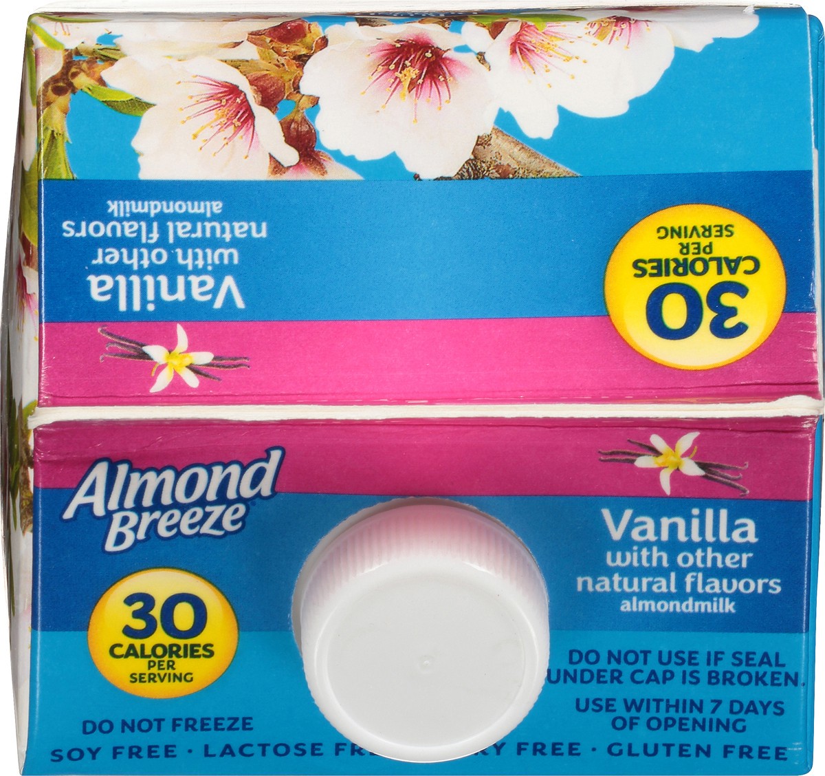 slide 9 of 9, Blue Diamond Almond Breeze Unsweetened Vanilla Almond Milk, 64 fl oz