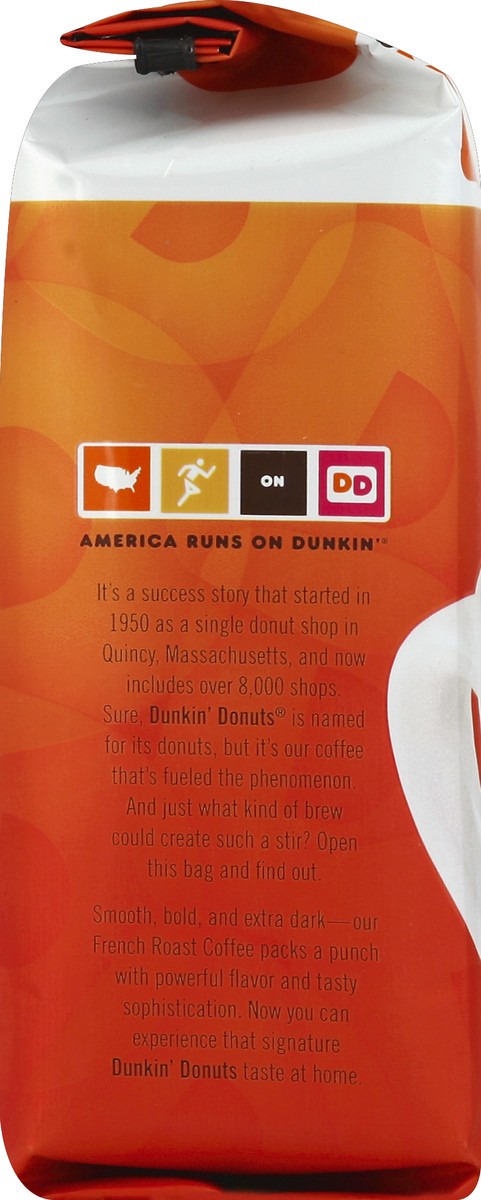 slide 3 of 6, Dunkin' French Dark Roast Ground Coffee, 11 oz