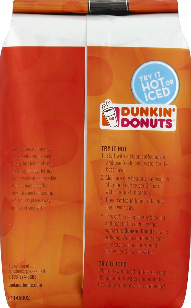 slide 6 of 6, Dunkin' French Dark Roast Ground Coffee, 11 oz