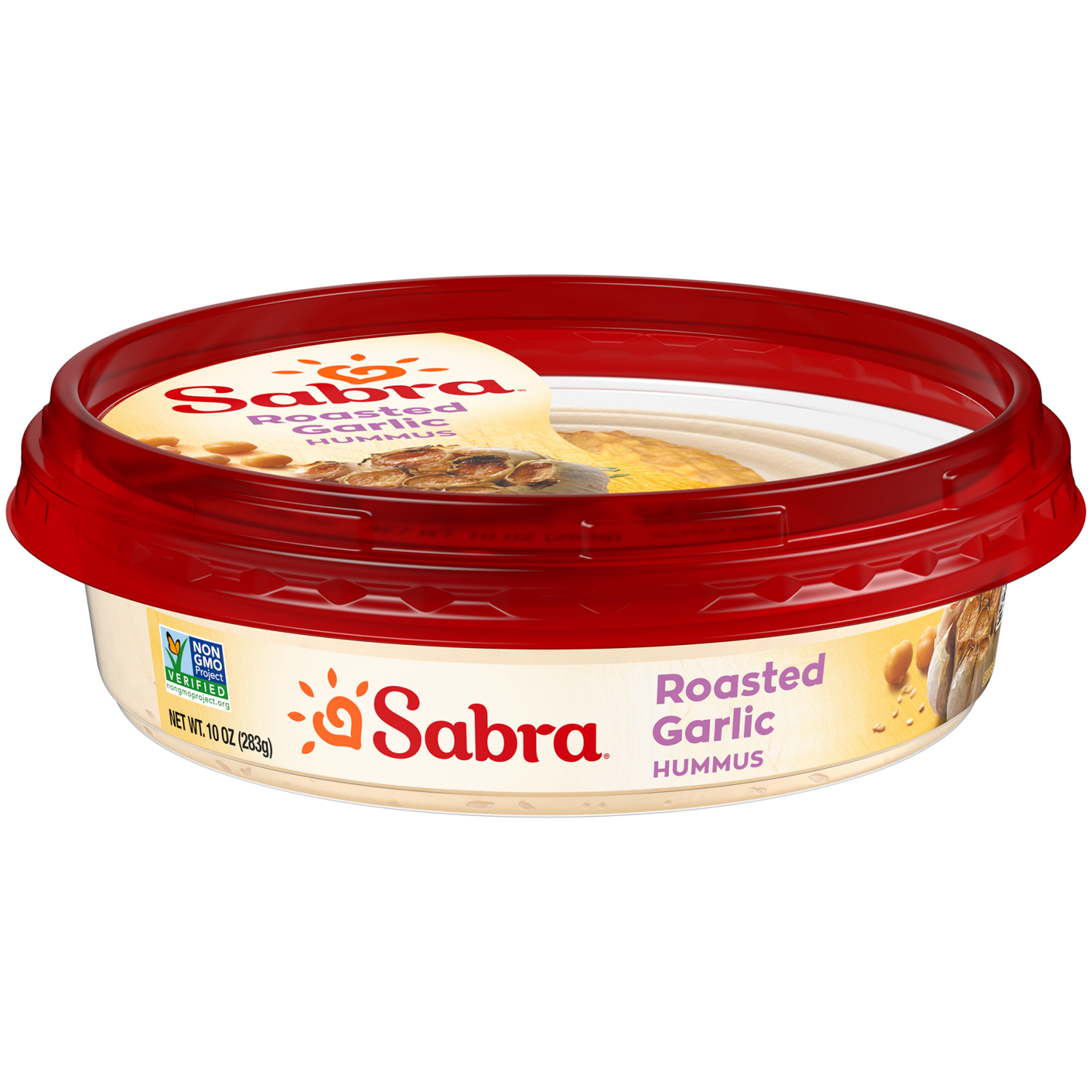 slide 4 of 5, Sabra Roasted Garlic Hummus, 10 oz, 10 oz