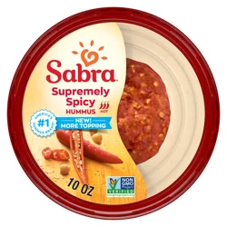 Sabra Supremely Spicy Hummus Plastic Tub - 10 oz