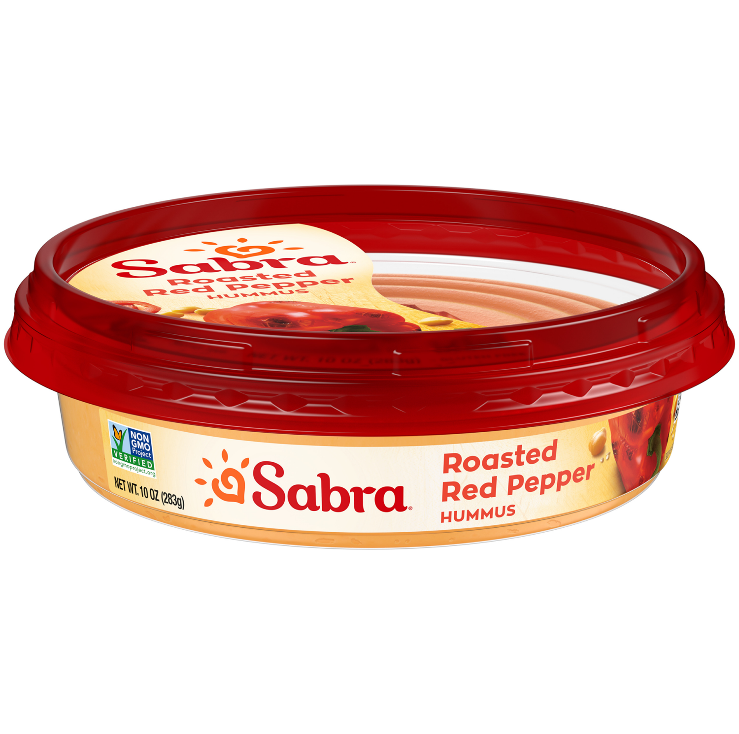 slide 4 of 4, Sabra Roasted Red Pepper Hummus, 10 oz Tub, 10 oz