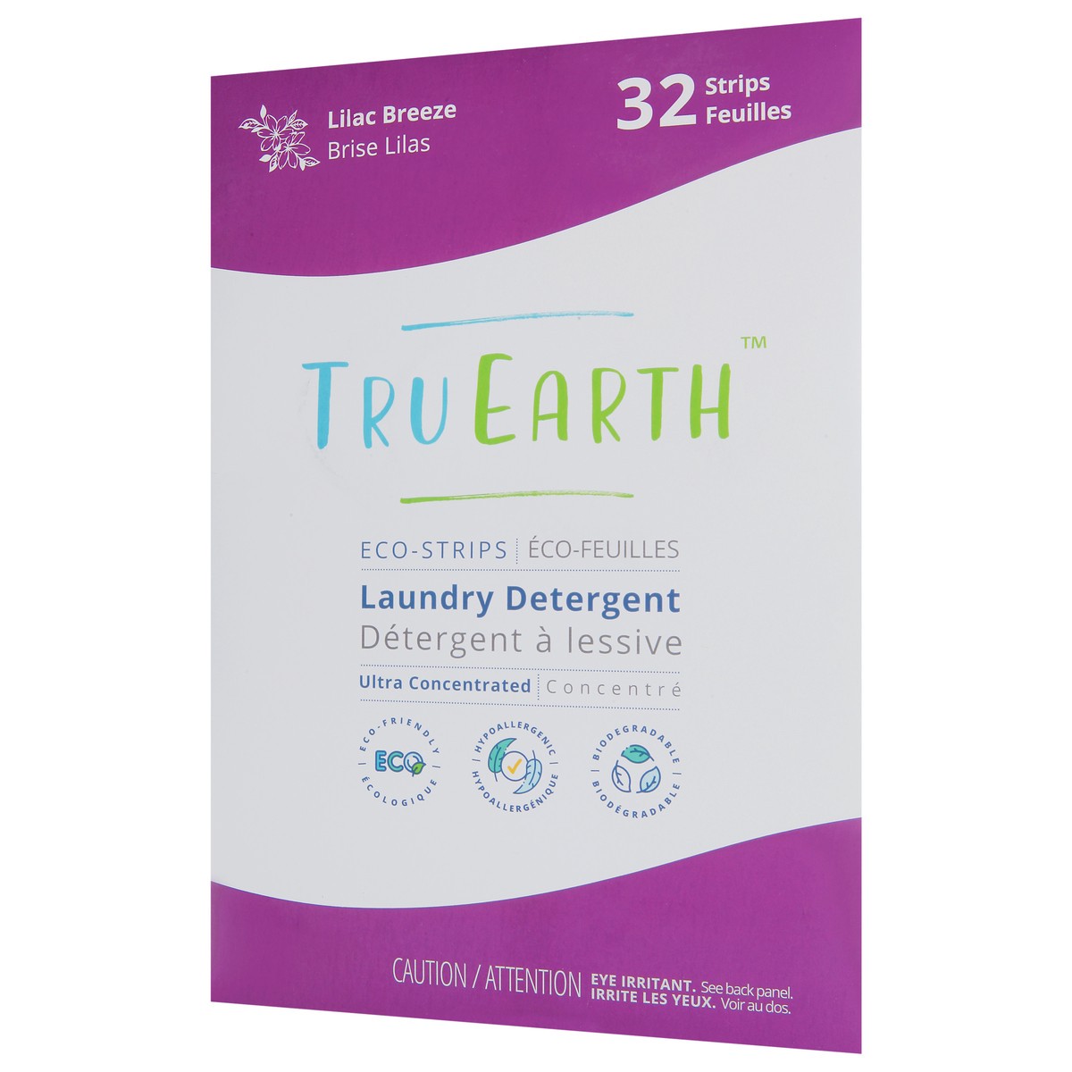 slide 4 of 10, Tru Earth Laundry Detergent Sheets, Lilac Breeze, 32-Strips, 32 ct