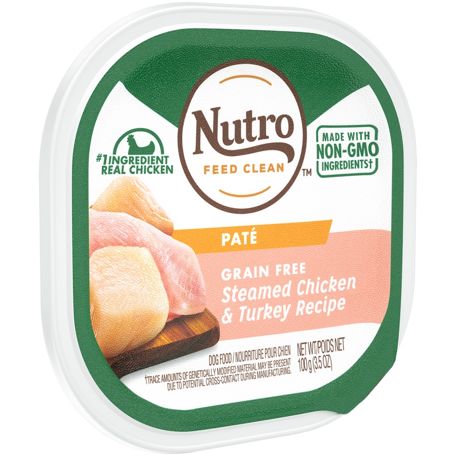 slide 2 of 9, NUTRO ULTRA High Protein Natural Grain Free Wet Dog Food Paté Steamed Chicken & Turkey Recipe, 3.5 oz