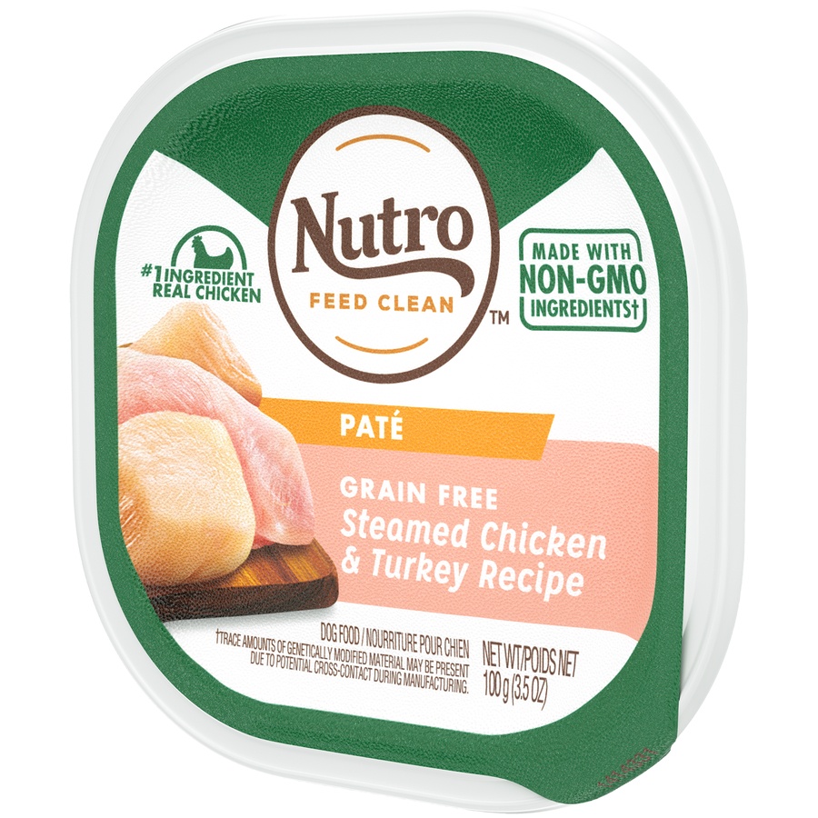 slide 3 of 9, NUTRO ULTRA High Protein Natural Grain Free Wet Dog Food Paté Steamed Chicken & Turkey Recipe, 3.5 oz