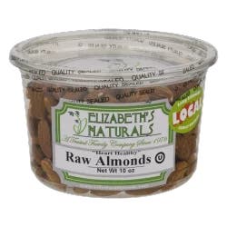 Elizabeth's Naturals Raw Almonds
