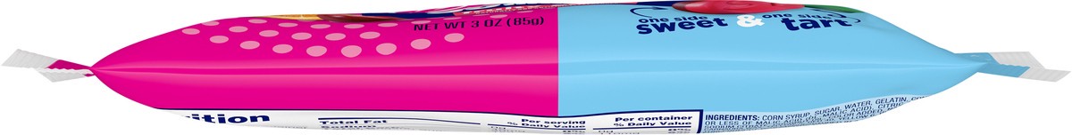 slide 6 of 9, SweeTARTS Gummy Fruity Splitz 3 Ounce Pouch, 3 oz