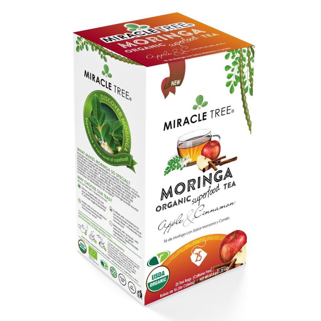 slide 1 of 5, Miracle Tree Tea Superfood Organic Moringa - 25 ct, 25 ct