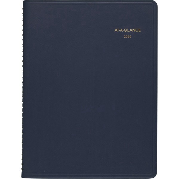 slide 2 of 10, AT-A-GLANCE® 2026 Weekly Appointment Book Planner, Navy, Large, 8 1/4"" x 11"", 1 ct