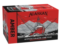 Alaskan Amber Alt Style Ale Beer 6-12 fl oz Cans