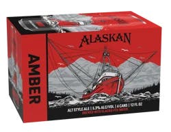 Alaskan Amber Alt Style Ale Beer 6-12 fl oz Cans