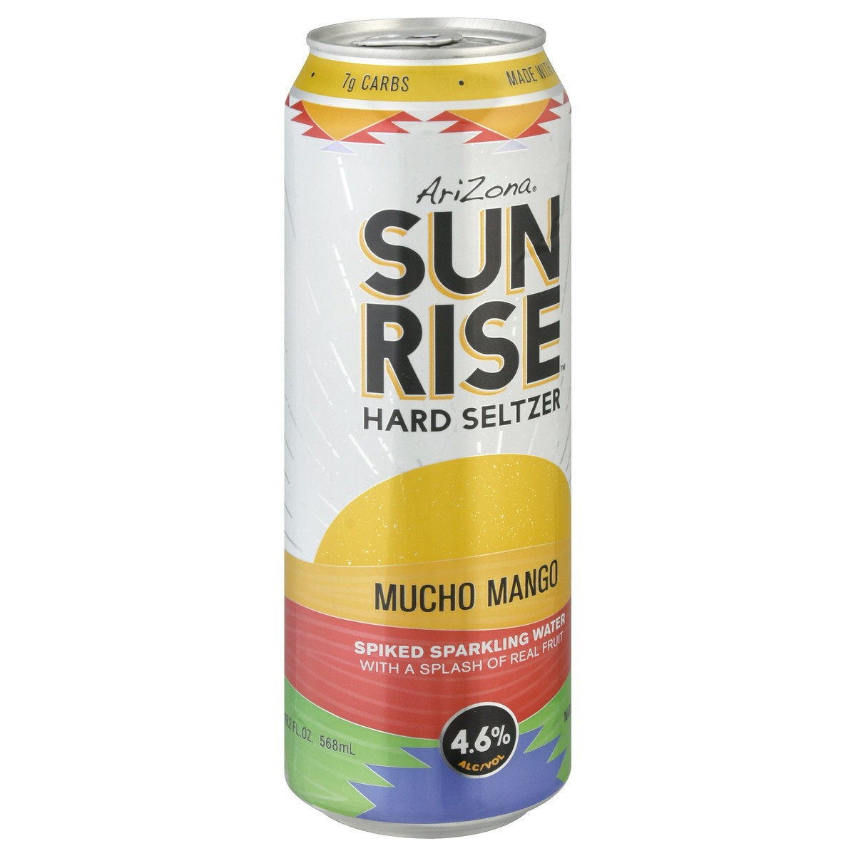 slide 10 of 10, Arizona Sunrise Mucho Mango Hard Seltzer, Single 19.2 fl oz Can, 19.2 oz