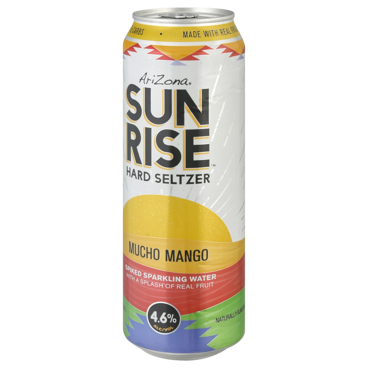 slide 8 of 10, Arizona Sunrise Mucho Mango Hard Seltzer, Single 19.2 fl oz Can, 19.2 oz