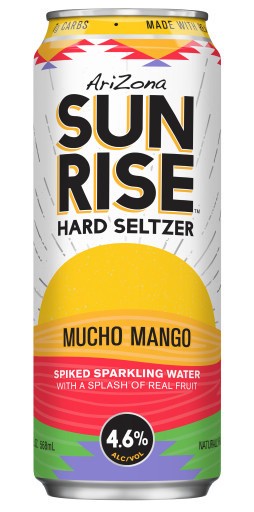 slide 1 of 10, Arizona Sunrise Mucho Mango Hard Seltzer, Single 19.2 fl oz Can, 19 oz