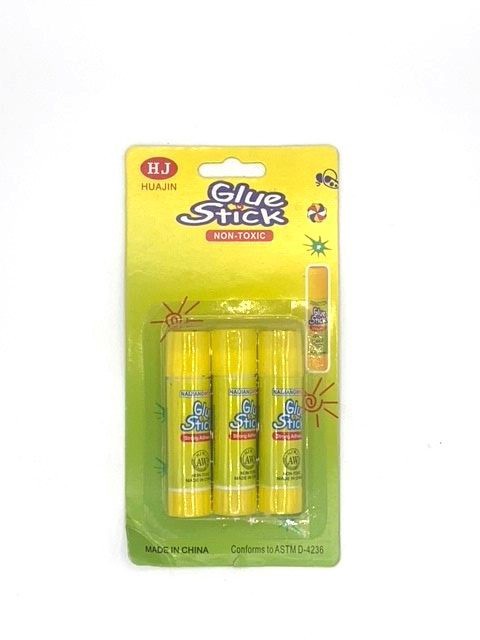 slide 1 of 1, Glue Stick, 3 ct