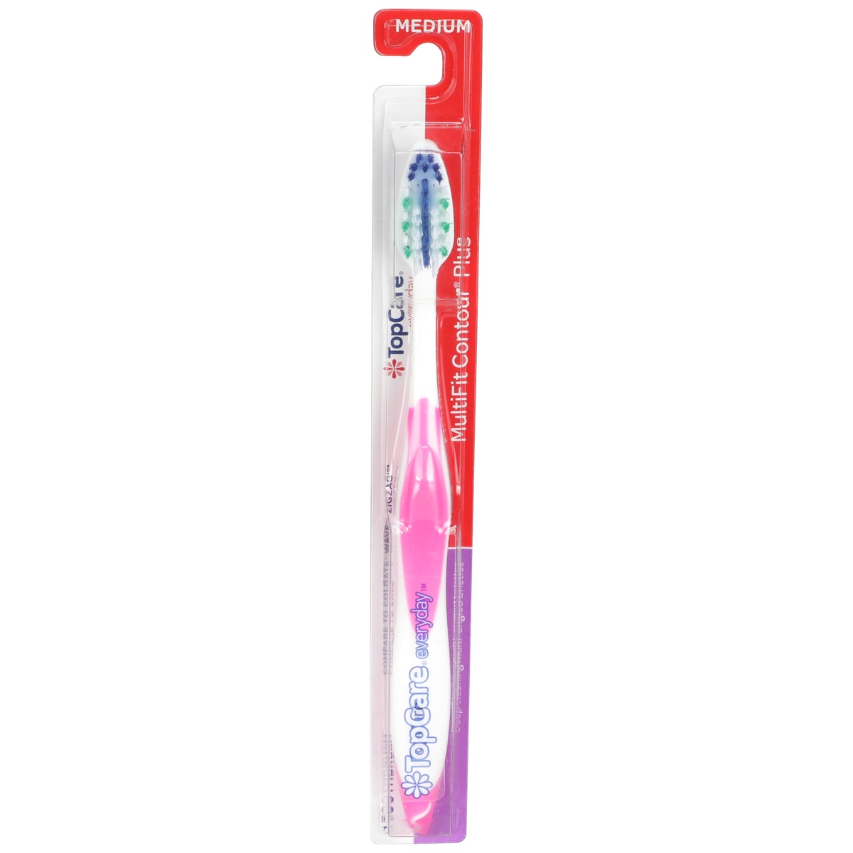 slide 1 of 1, TopCare Topcare Multi Fit Toothbrush - Medium, 1 ct