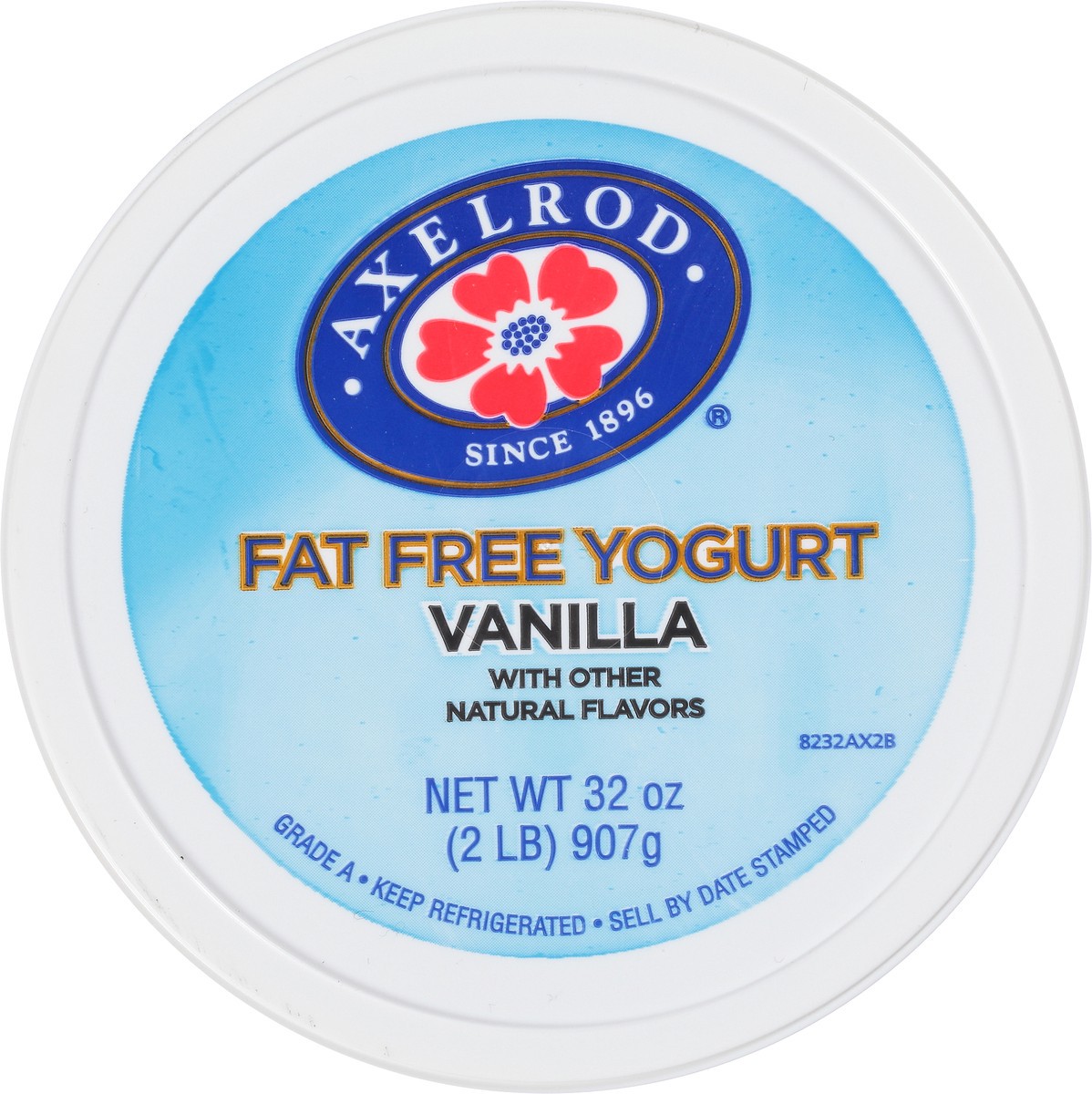 slide 3 of 8, Axelrod Fat Free Vanilla Yogurt, 32 oz, 32 oz