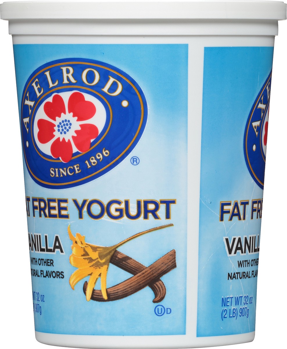 slide 2 of 8, Axelrod Fat Free Vanilla Yogurt, 32 oz, 32 oz