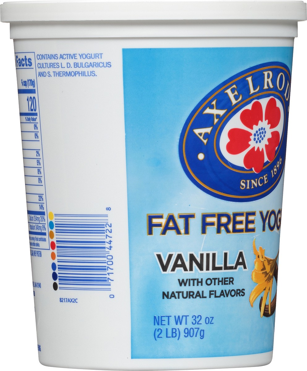 slide 4 of 8, Axelrod Fat Free Vanilla Yogurt, 32 oz, 32 oz