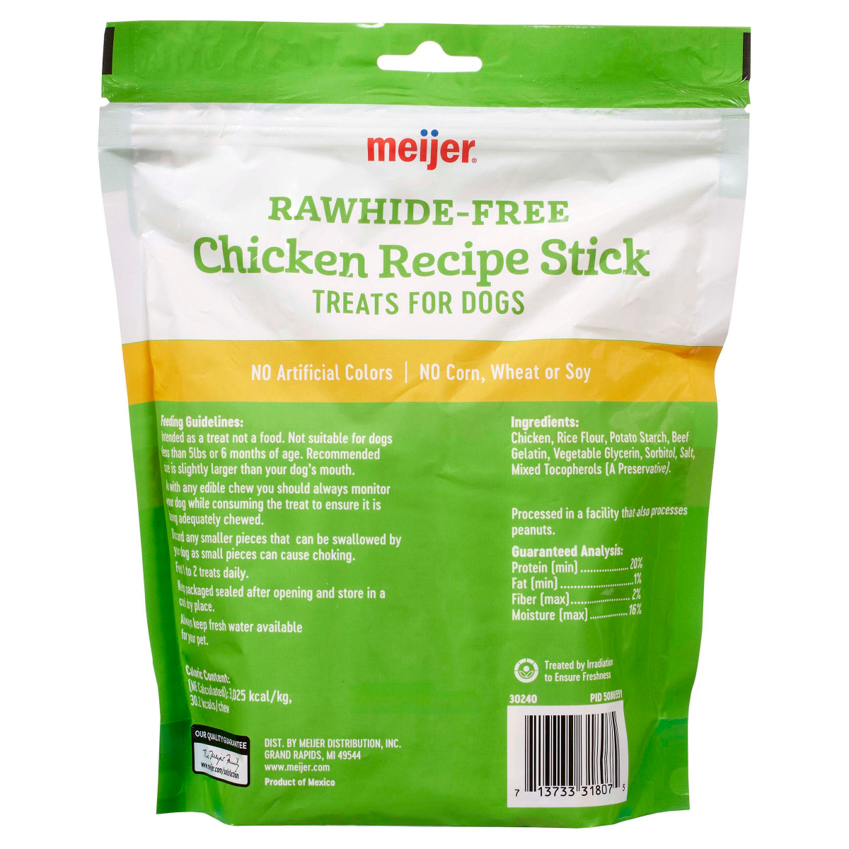 slide 4 of 9, Meijer Rawhide Free Chicken Recipe Chew Sticks - 10 Count, 10 ct