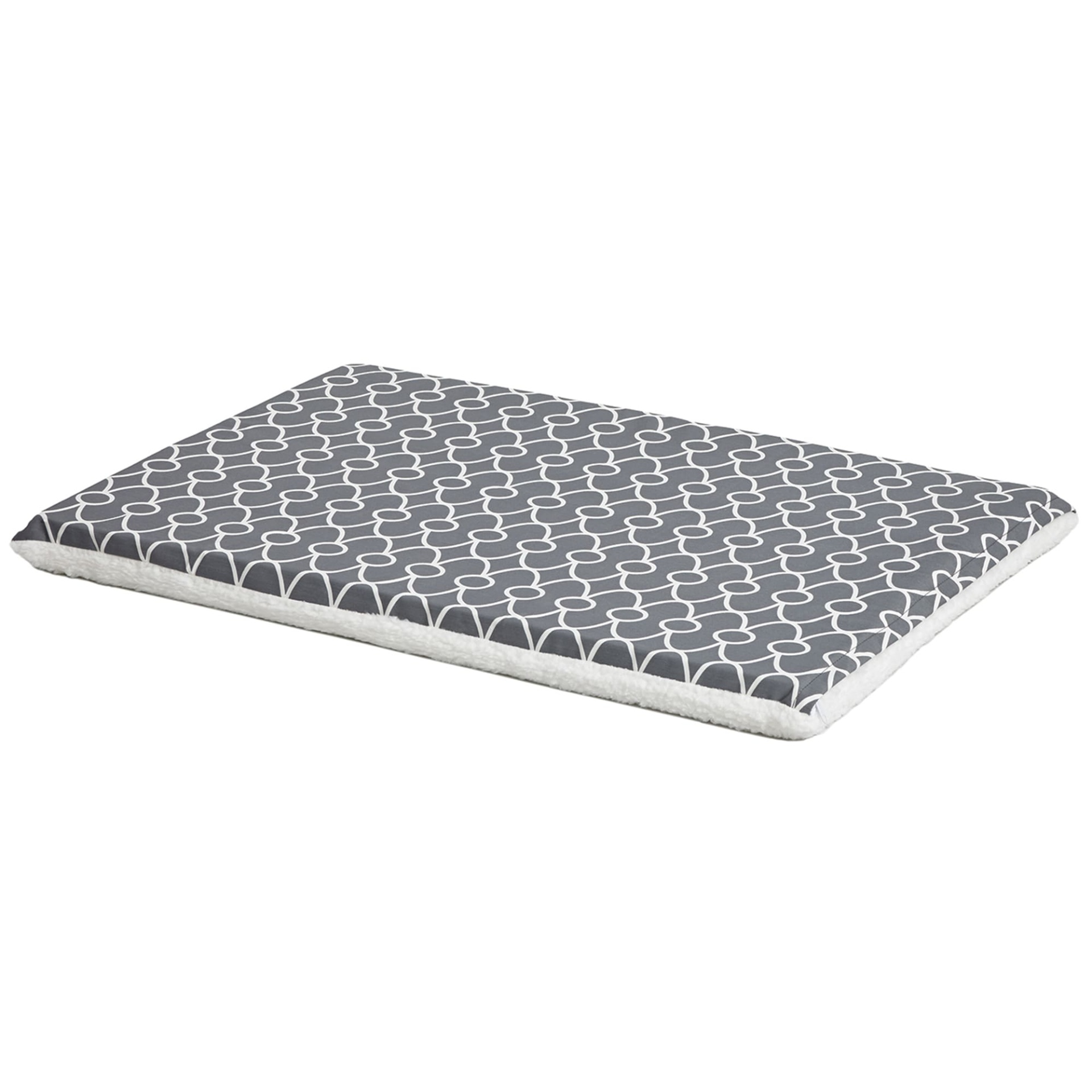 slide 1 of 1, Midwest QuietTime Defender Series Reversible Crate Grey Mat for Dogs, LG
