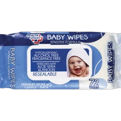 White Rain Unscented Baby Wipes
