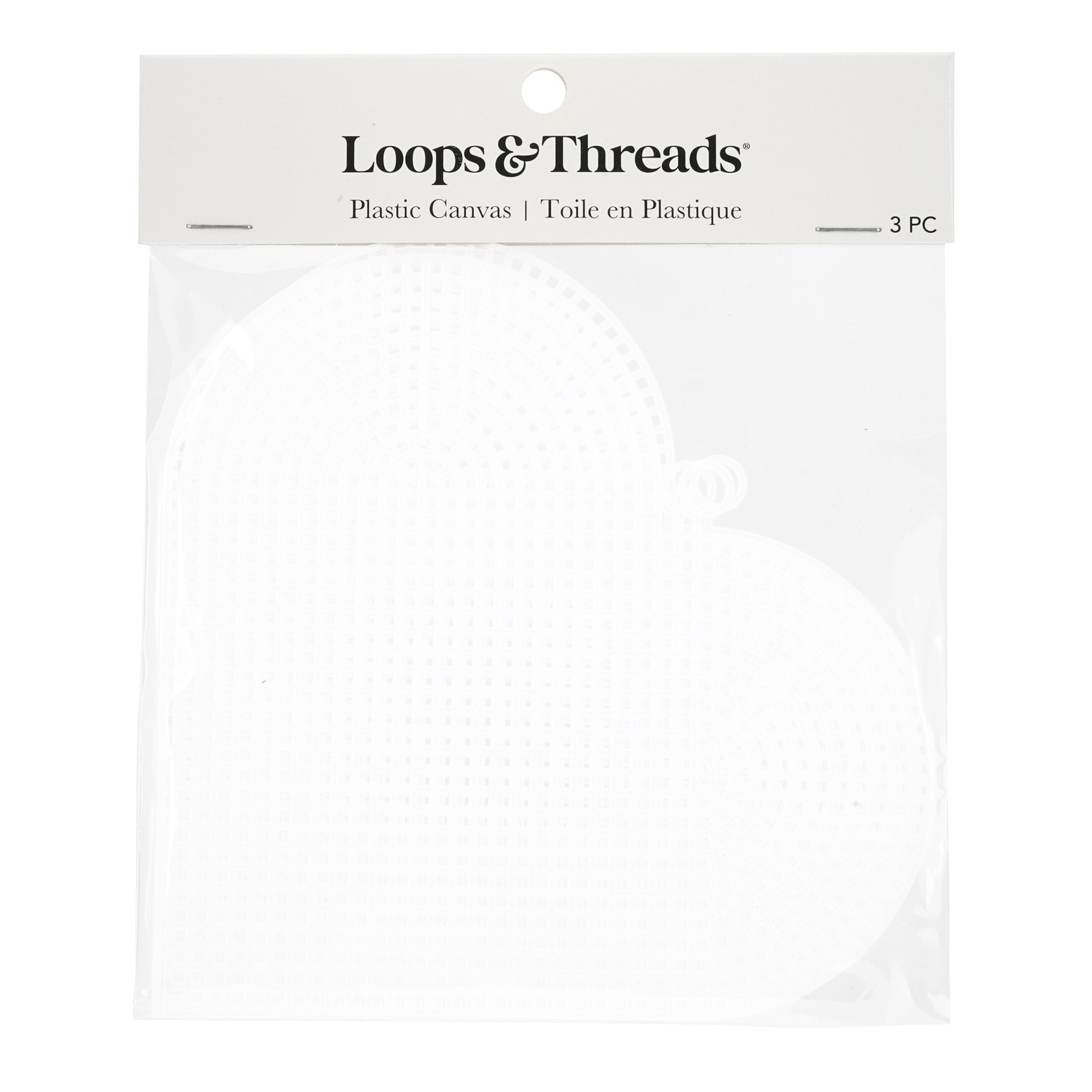 slide 2 of 2, 6" Clear Heart Plastic Canvases By Loops & Threads, 6 in