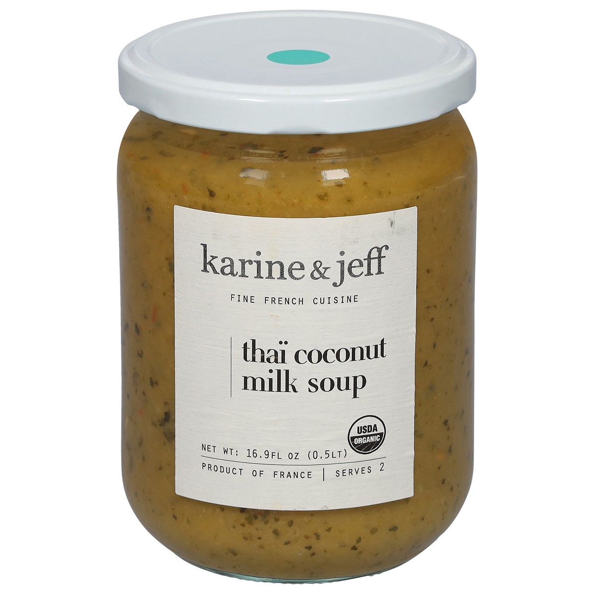 slide 1 of 9, Karine & Jeff Thai Coconut Milk Soup 16.9 fl oz, 16.9 fl oz