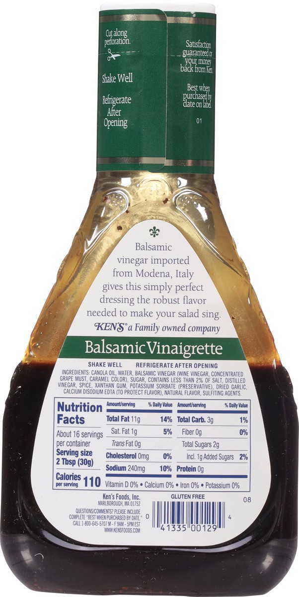 slide 2 of 13, Ken's Steak House Balsamic Vinaigrette Salad Dressing 16 fl oz, 16 fl oz