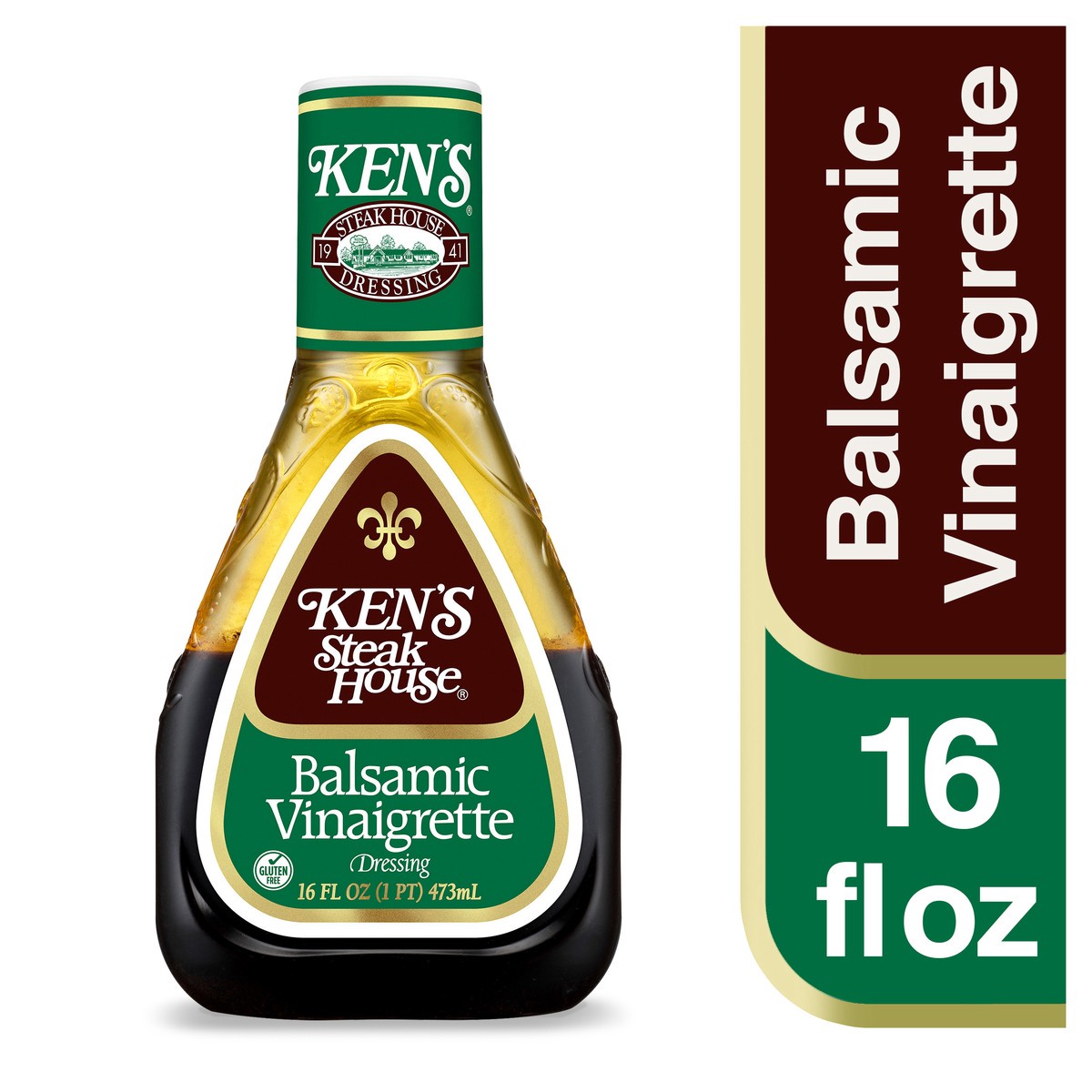 slide 1 of 13, Ken's Steak House Balsamic Vinaigrette Salad Dressing 16 fl oz, 16 fl oz