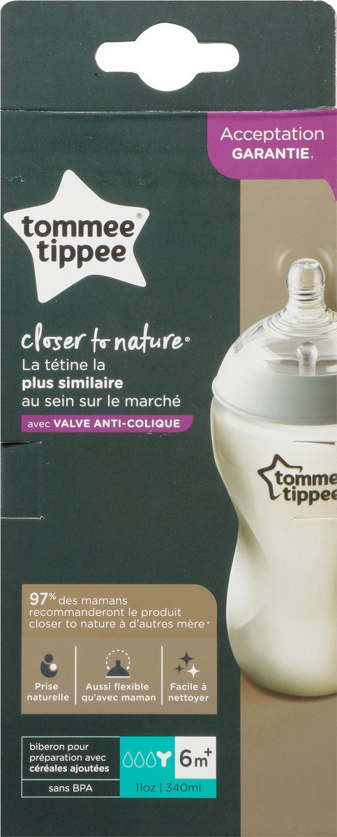 slide 4 of 9, Tommee Tippee Closer to Nature Added Cereal Bottle, 11 oz