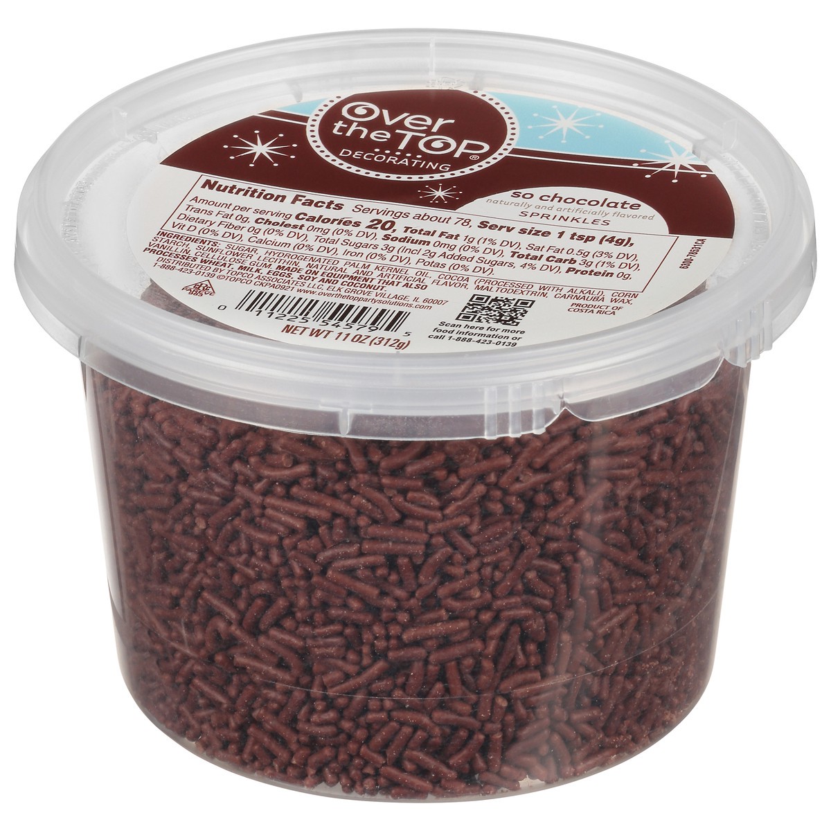 slide 11 of 15, Over The Top Decorating So Chocolate Sprinkles 11 oz, 11 oz