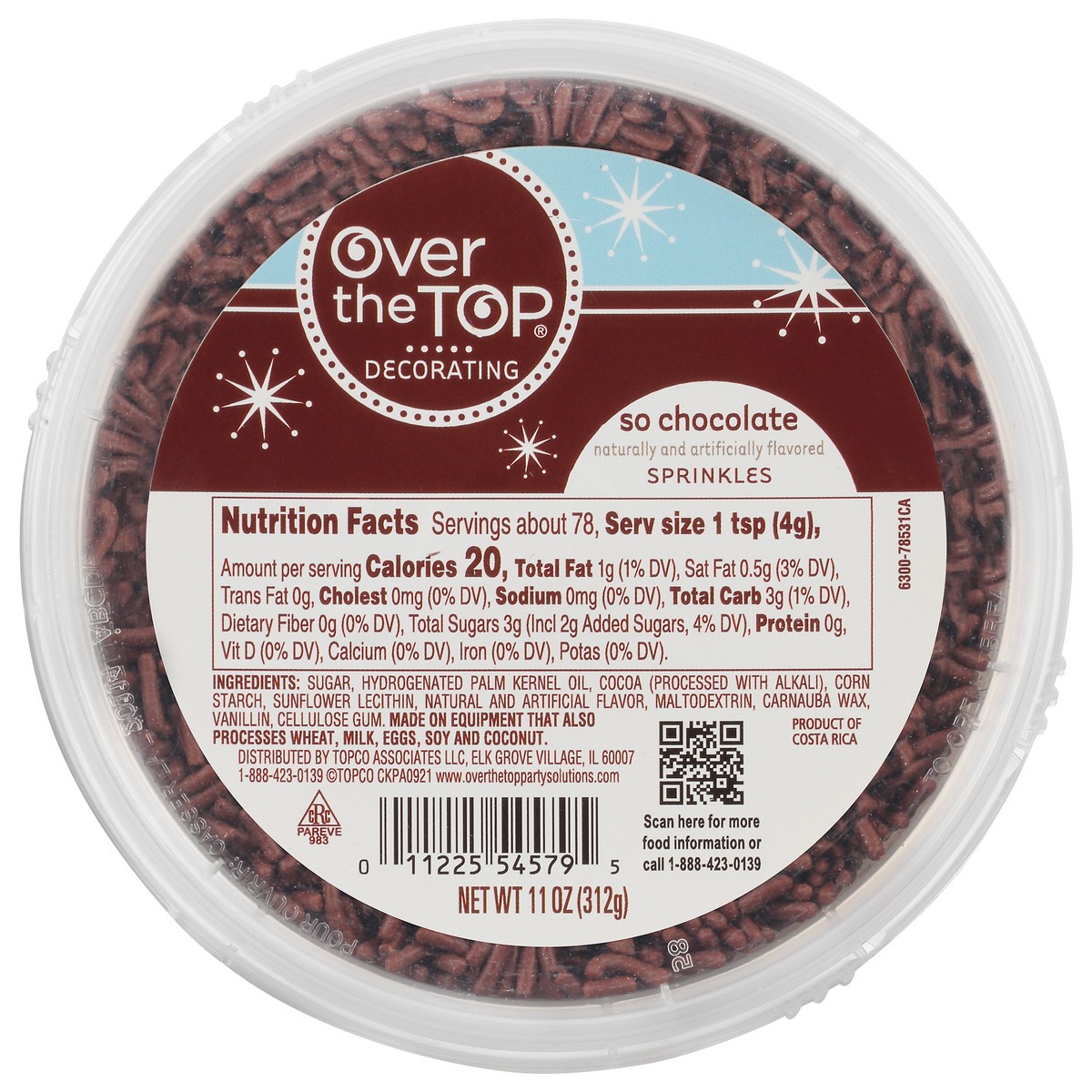 slide 6 of 15, Over The Top Decorating So Chocolate Sprinkles 11 oz, 11 oz