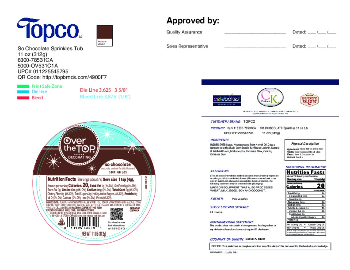 slide 13 of 15, Over The Top Decorating So Chocolate Sprinkles 11 oz, 11 oz