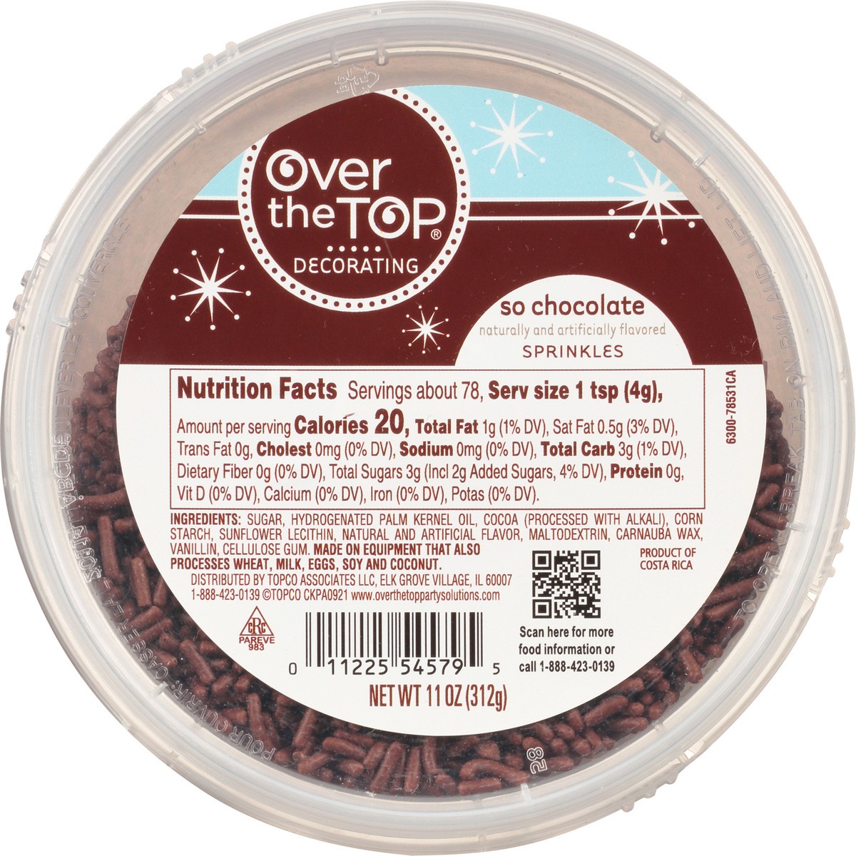 slide 7 of 15, Over The Top Decorating So Chocolate Sprinkles 11 oz, 11 oz