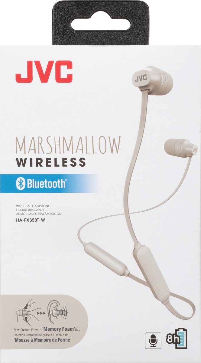 slide 5 of 10, JVC Marshmallow Bluetooth Wireless Headphones 1 ea, 1 ea