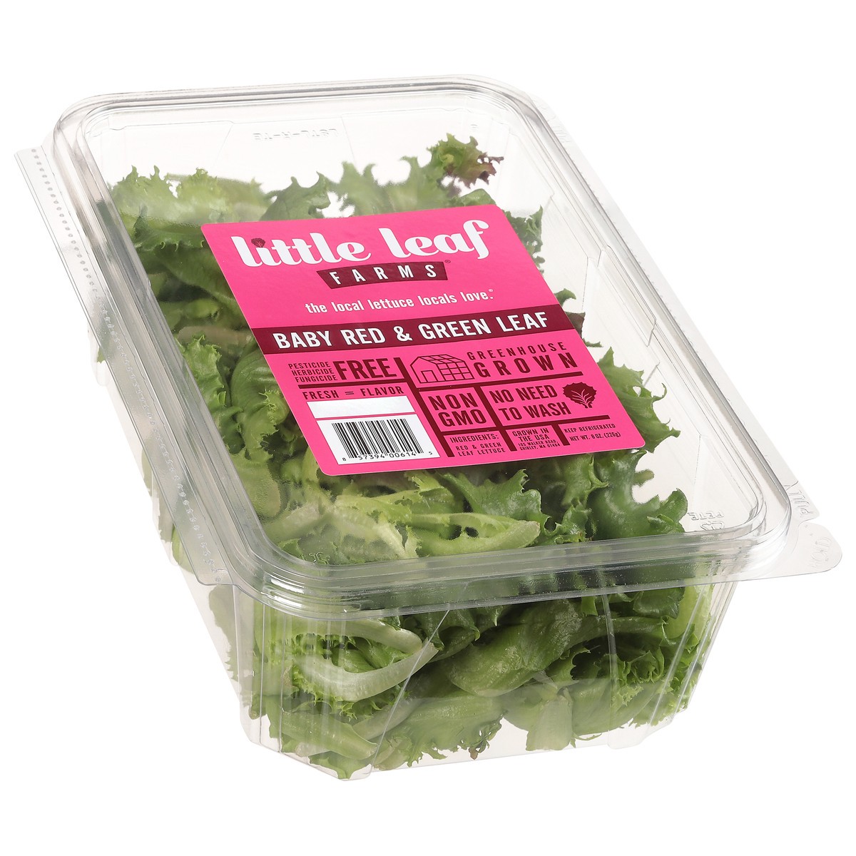 slide 7 of 10, Little Leaf Farms Baby Red & Green Leaf Lettuce 8 oz, 8 oz