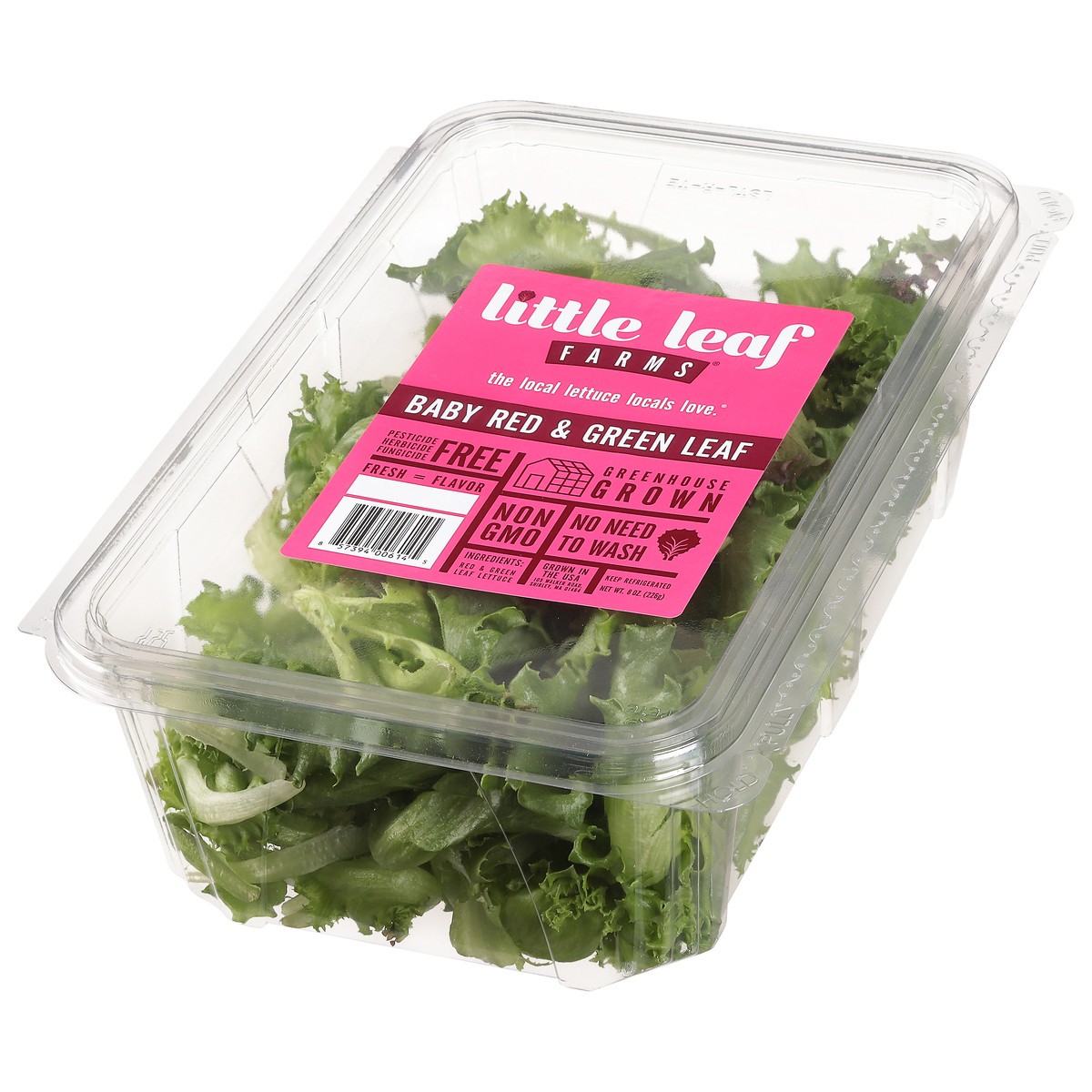 slide 6 of 10, Little Leaf Farms Baby Red & Green Leaf Lettuce 8 oz, 8 oz