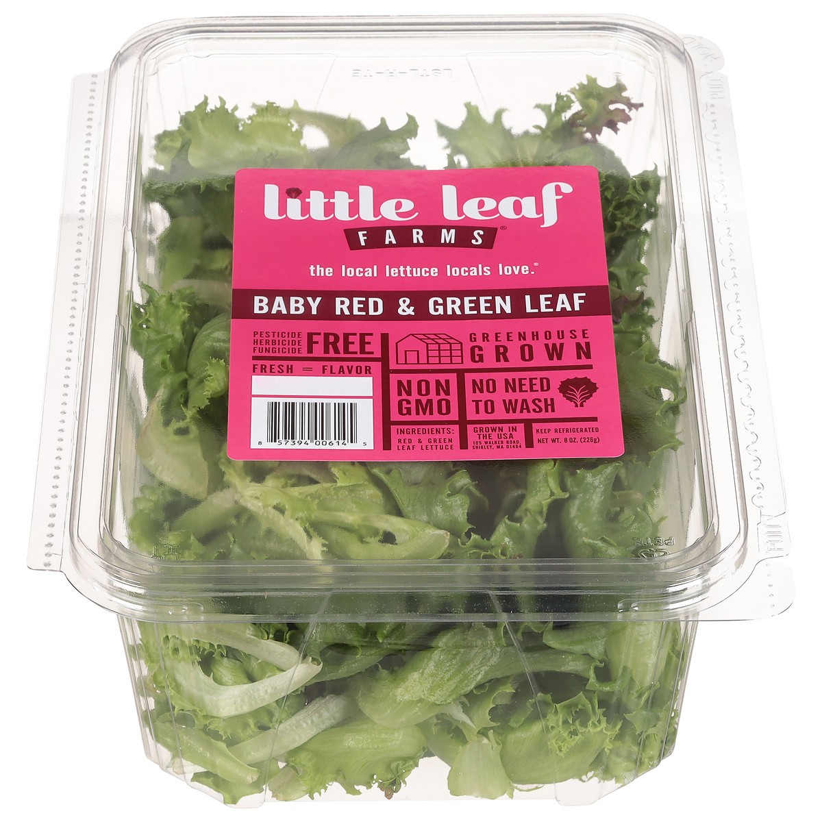 slide 10 of 10, Little Leaf Farms Baby Red & Green Leaf Lettuce 8 oz, 8 oz