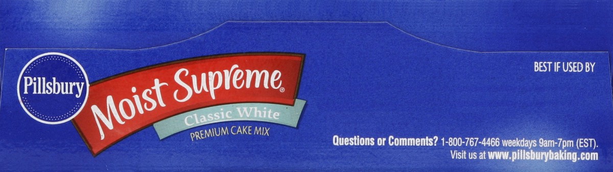 slide 6 of 6, Pillsbury Moist Supreme Cake Mix Classic White, 15.25 oz