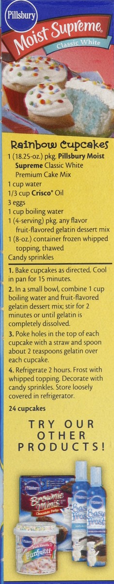 slide 5 of 6, Pillsbury Moist Supreme Cake Mix Classic White, 15.25 oz