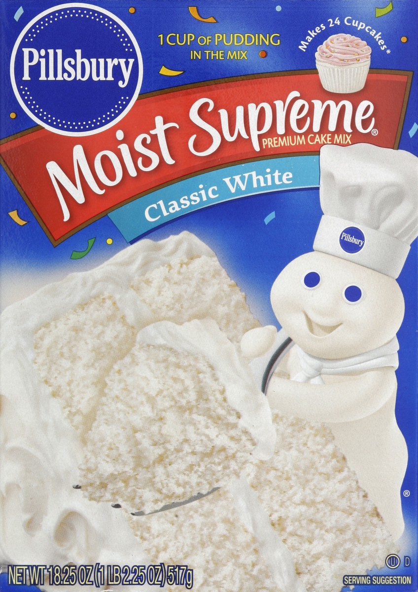 slide 3 of 6, Pillsbury Moist Supreme Cake Mix Classic White, 15.25 oz