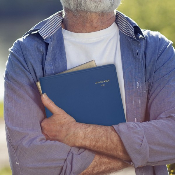 slide 3 of 10, AT-A-GLANCE® 2026 Weekly Appointment Book Planner, Blue, Large, 8 1/4"" x 11"", 1 ct