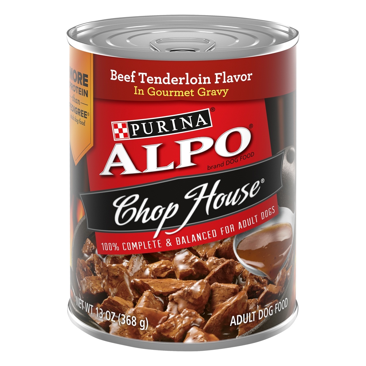 slide 1 of 7, ALPO Chop House Dog Food 13 oz, 13 oz