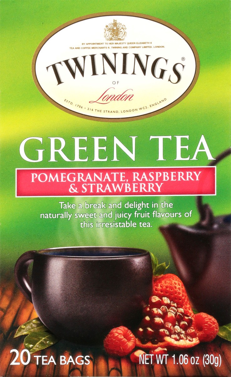 slide 9 of 9, Twinings Pomegranate Raspberry & Strawberry Green Tea - 20 ct, 20 ct