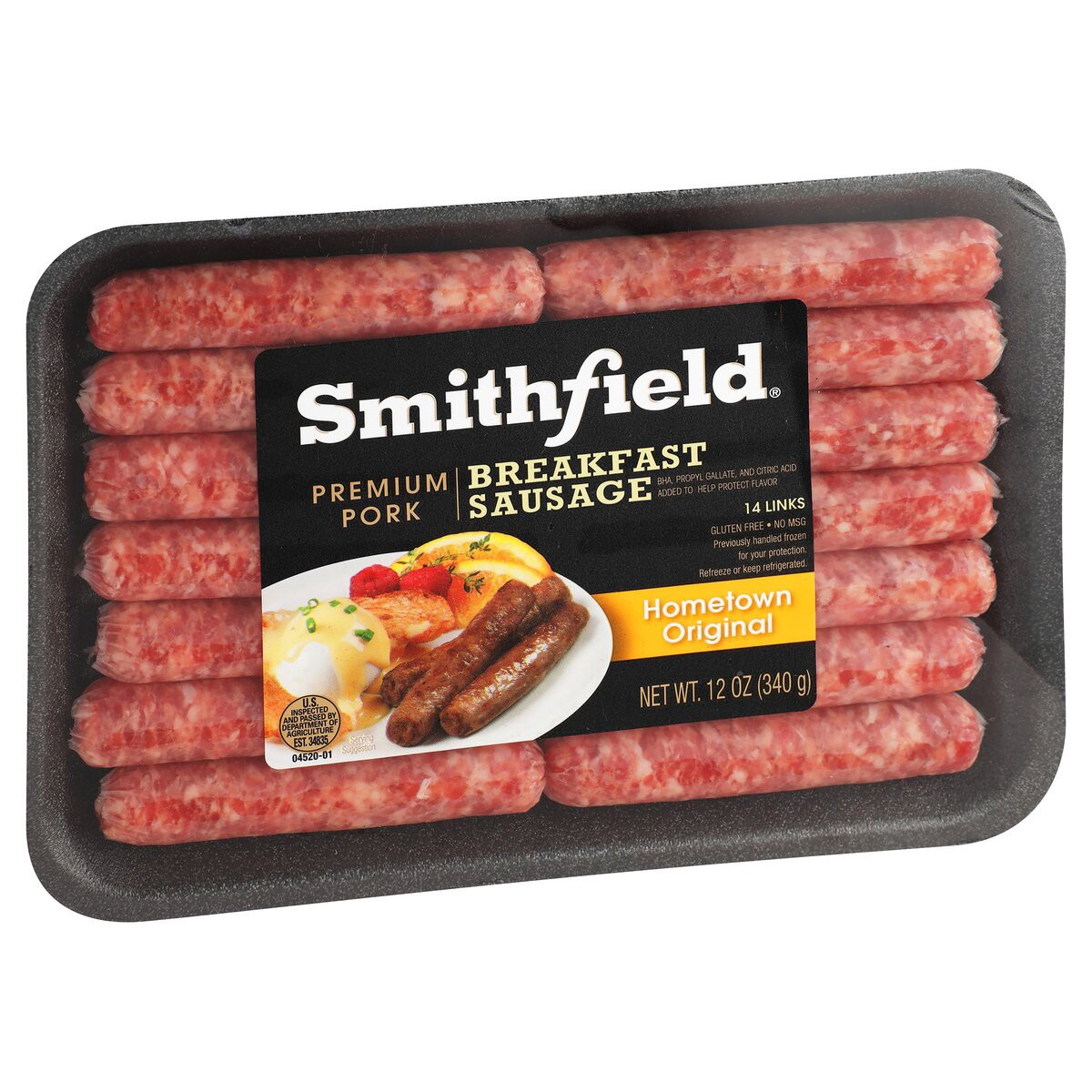 slide 2 of 8, Smithfield Sausage Link, 12 oz