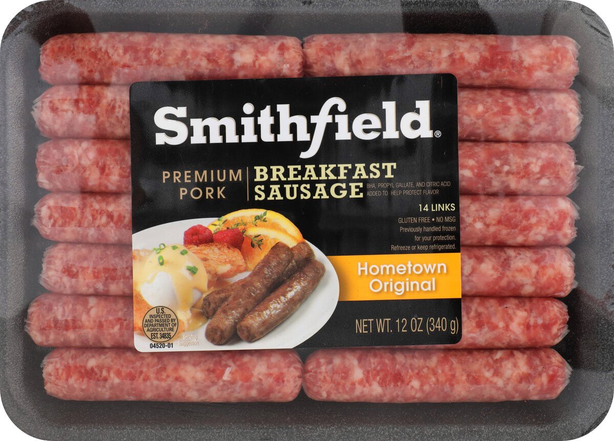 slide 4 of 8, Smithfield Sausage Link, 12 oz