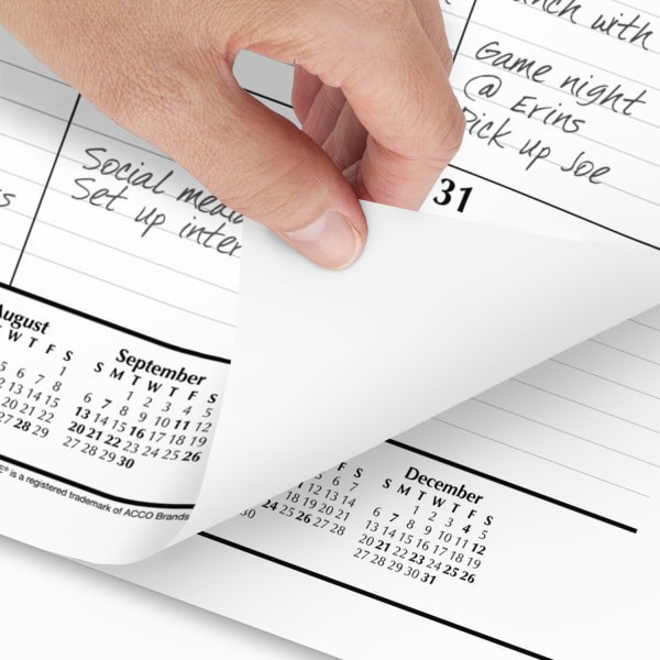 slide 6 of 6, AT-A-GLANCE® 2026 Monthly Desk Pad Calendar, Standard, 21 3/4"" x 17"", 1 ct